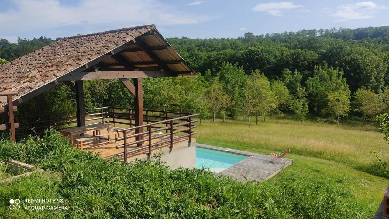Villa Ferme Du Bois Du Pouget La Salvetat-Belmontet Esterno foto
